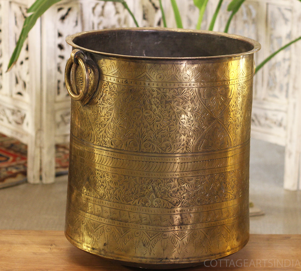 Brass Vintage Planter