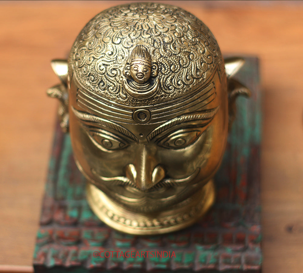 Brass Shiva Mukhlingam Idol