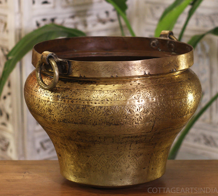 Brass Vintage Planter