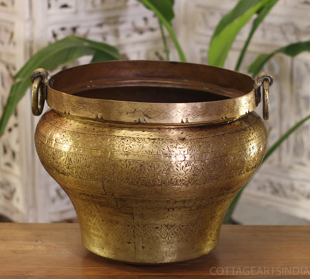 Brass Vintage Planter