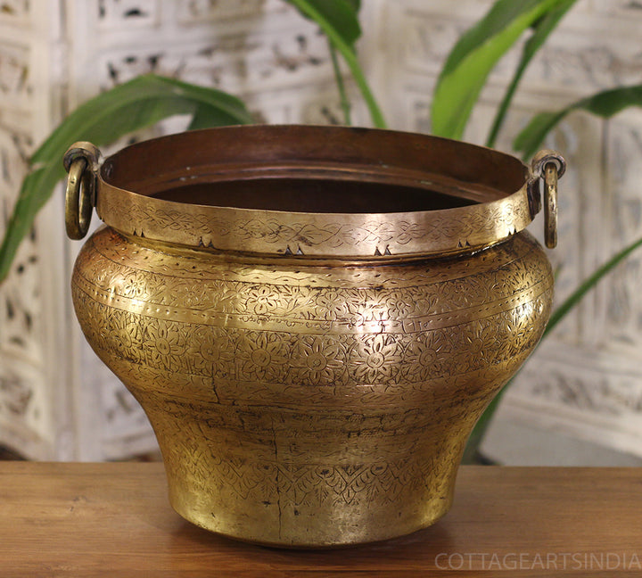 Brass Vintage Planter