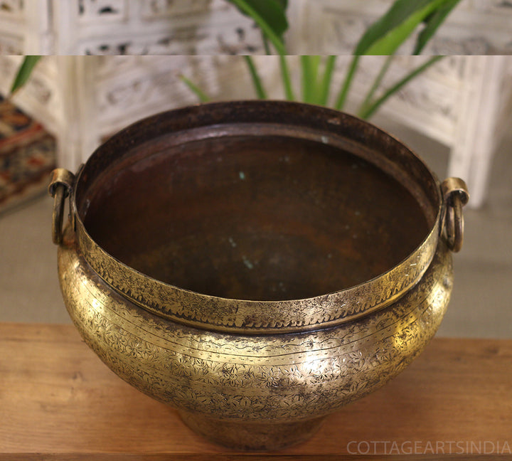 Brass Vintage Planter