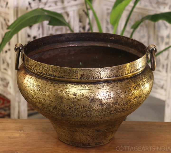 Brass Vintage Planter