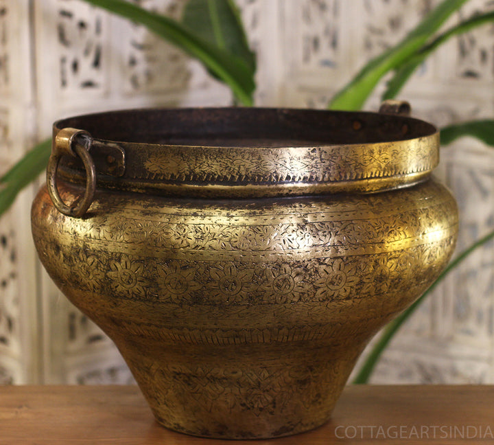 Brass Vintage Planter