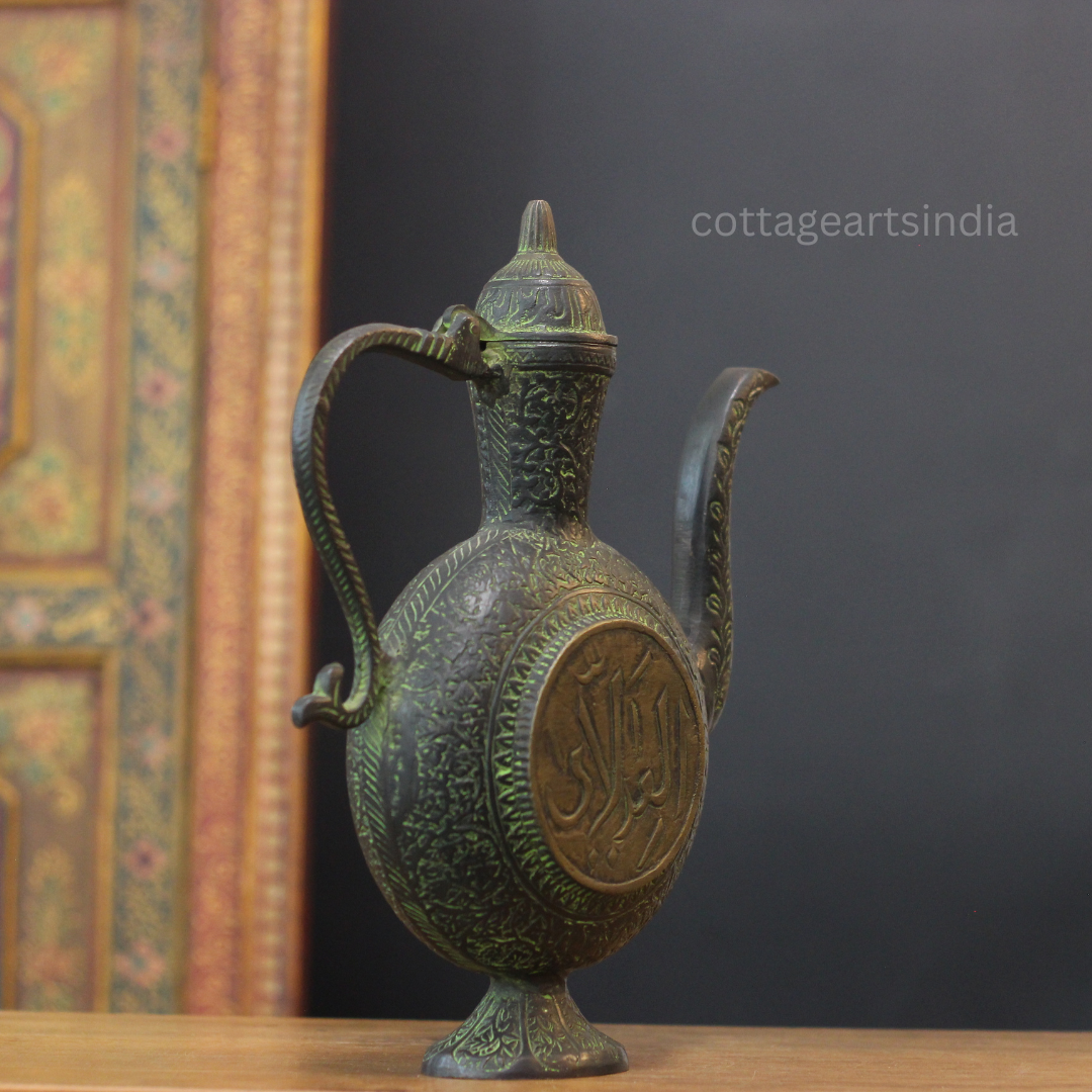 Heavy Brass Mughal Style Kettle
