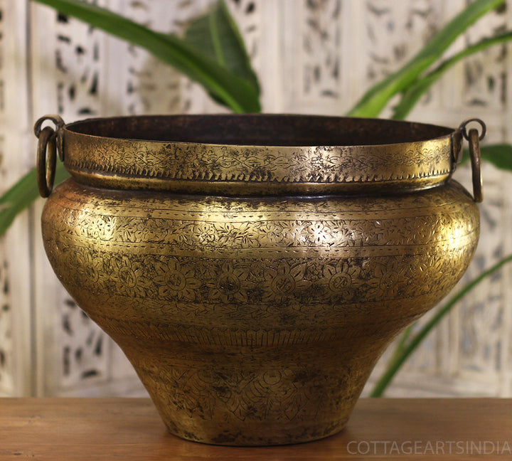 Brass Vintage Planter