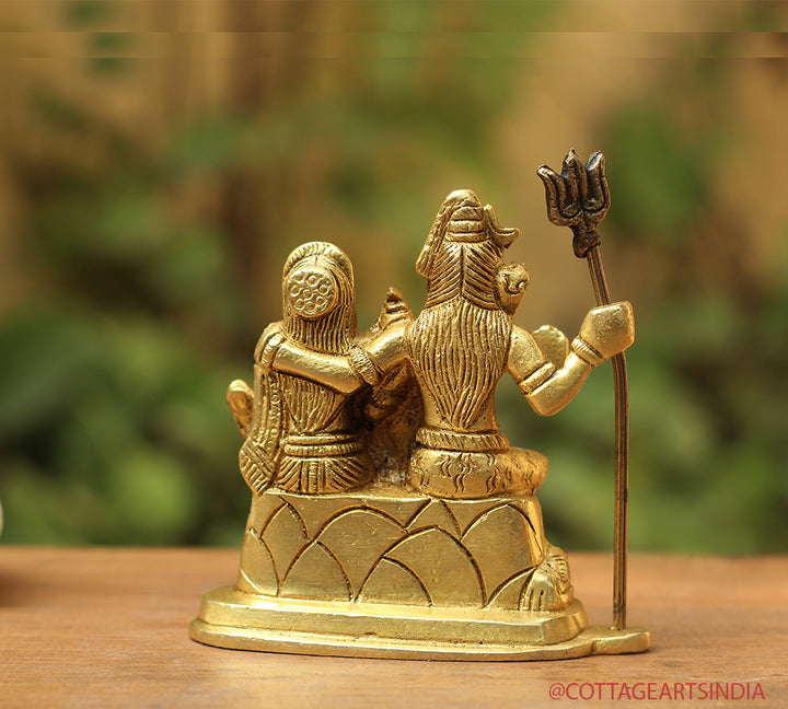 Brass Shiva family Parivar 3.5"