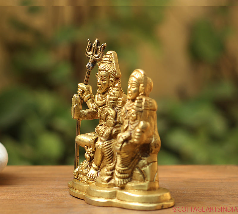 Brass Shiva family Parivar 3.5"