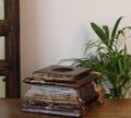 Vintage Teak Wood Haveli Pillar Base | Reclaimed Wooden Pedestal Stand