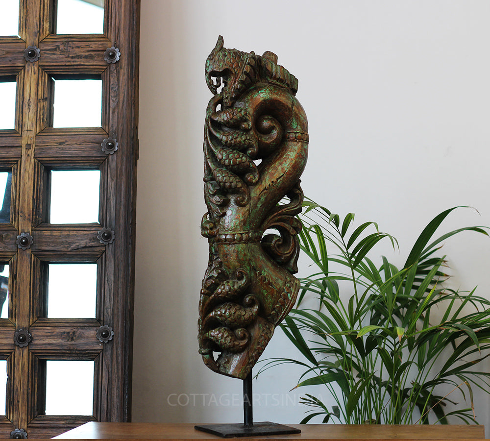 Wooden Vintage Carving -Teak Wood