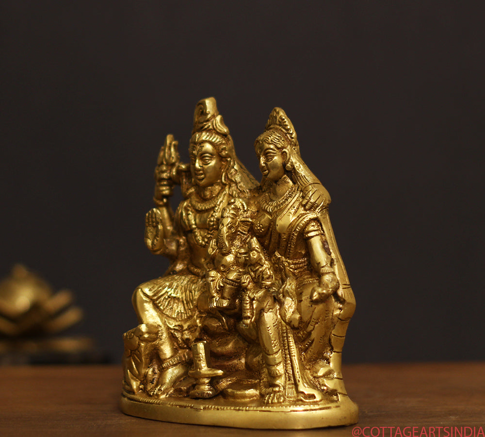 Brass Shiva family Parivar 6"