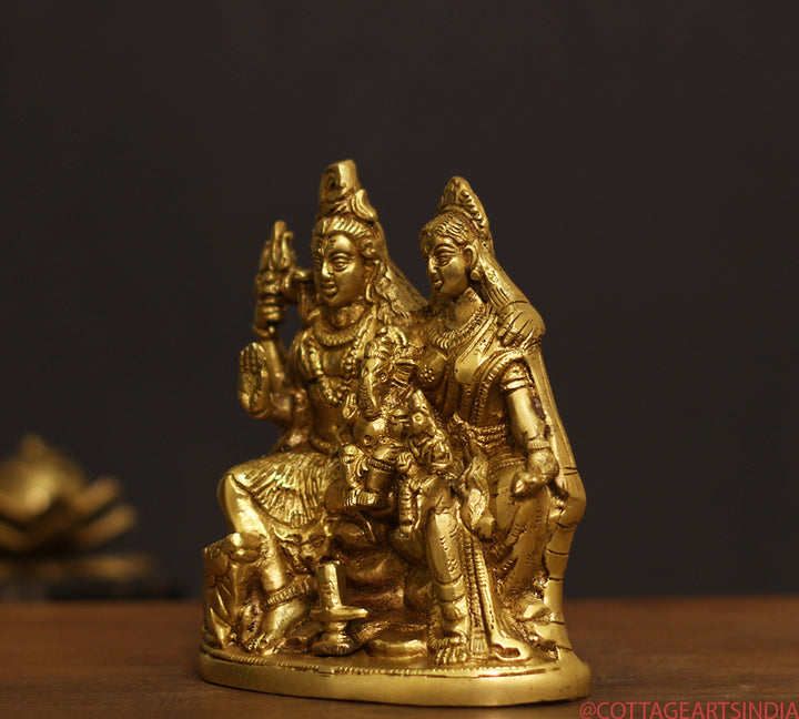 Brass Shiva family Parivar 6"