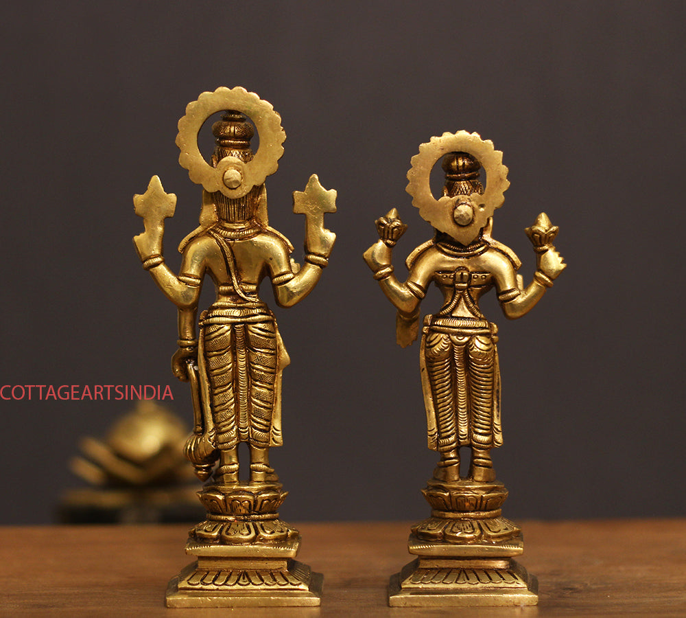 Brass Narayana /Vishnu Laxmi Standing