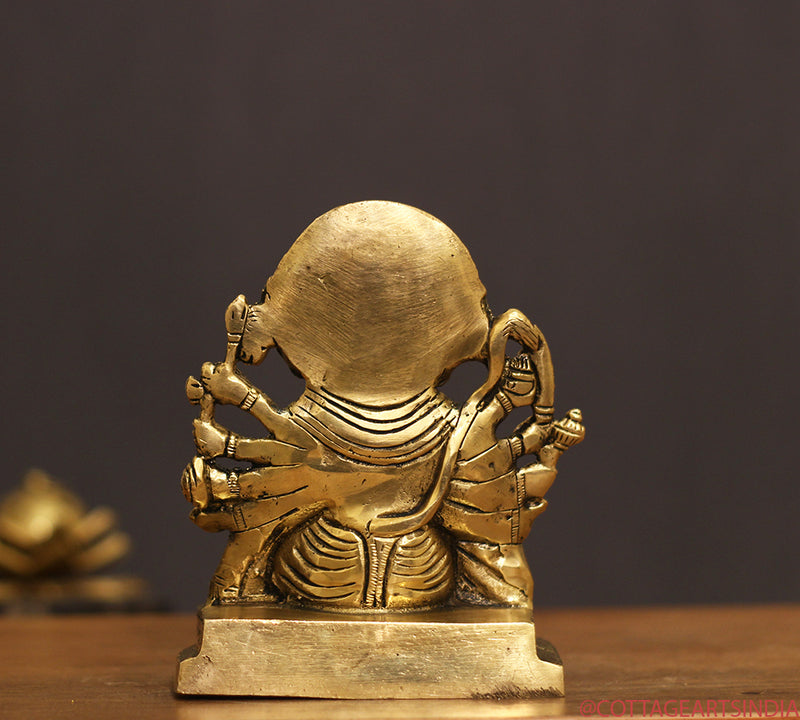 Brass Panchamukhi Hanuman 6"