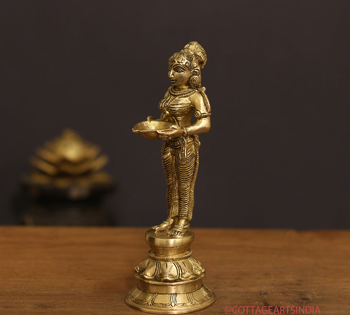 Brass Deeplaxmi 8"