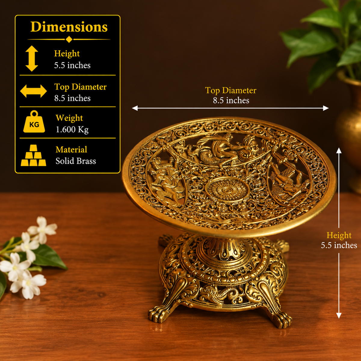 Brass Fruit Table Tray