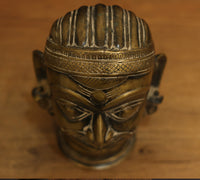 Brass Rustic Finish Shiva Mukhlingam