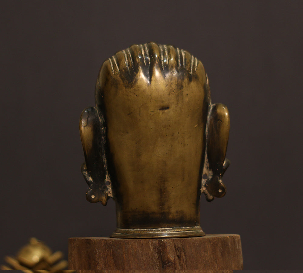 Brass Rustic Finish Shiva Mukhlingam