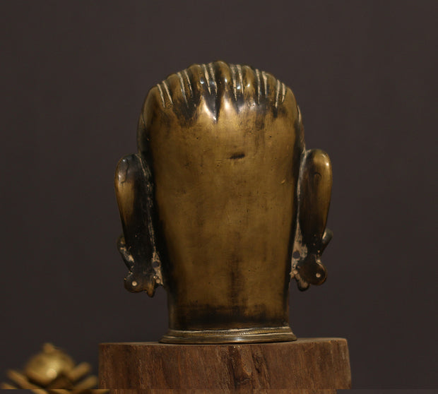 Brass Rustic Finish Shiva Mukhlingam