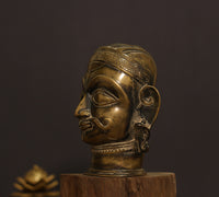 Brass Rustic Finish Shiva Mukhlingam