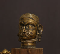 Brass Rustic Finish Shiva Mukhlingam