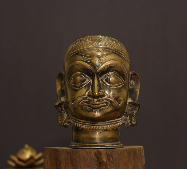 Brass Antique Shiva Mukhlingam