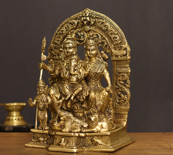 Brass Shiva family Parivar 12"