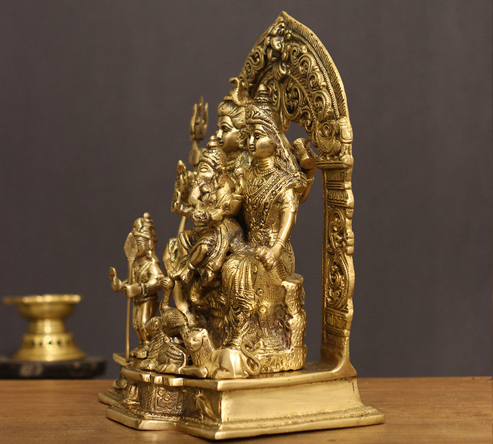 Brass Shiva family Parivar 12"