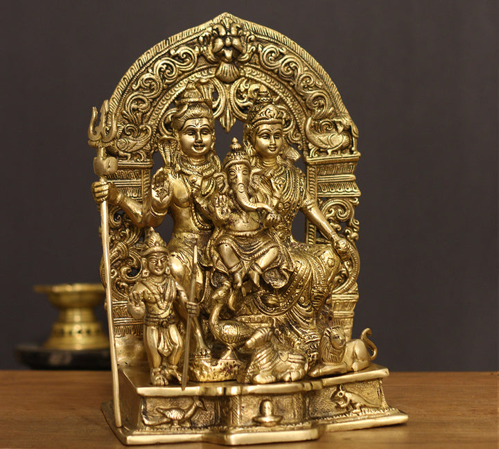 Brass Shiva family Parivar 12"