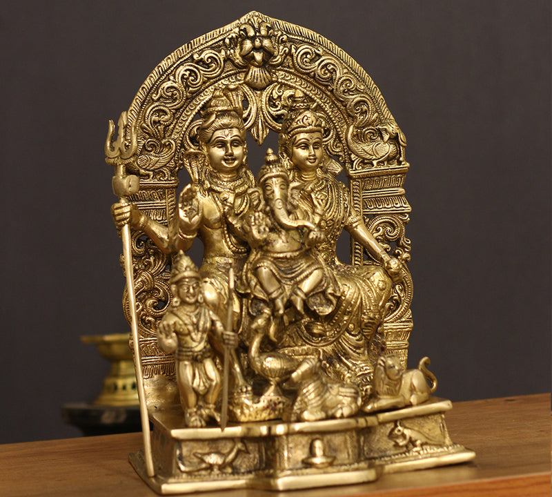 Brass Shiva family Parivar 12"