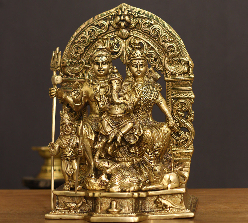 Brass Shiva family Parivar 12"