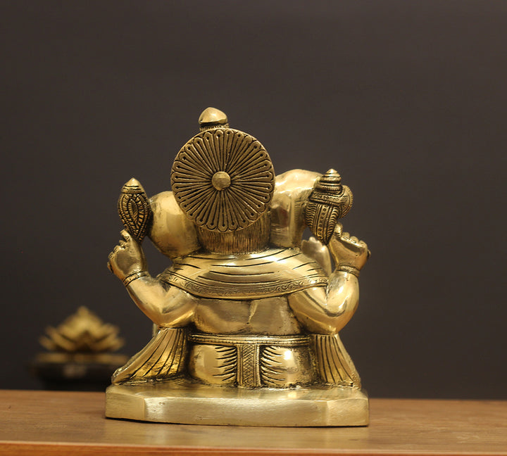 Brass Ganesh SuperFine 8"
