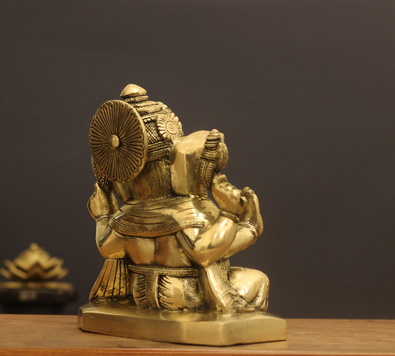 Brass Ganesh SuperFine 8"
