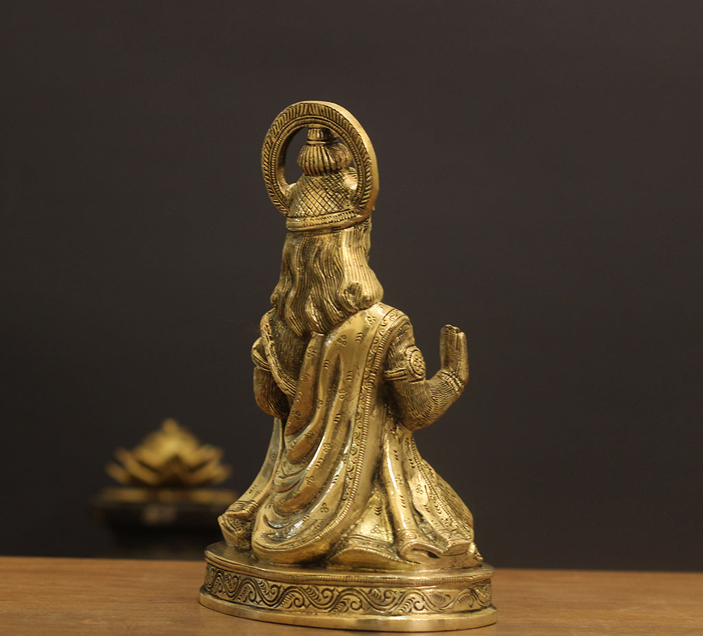 Brass Hanuman Ashirvad 8.5''