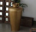 Tall Hammered Brass Planter 37"