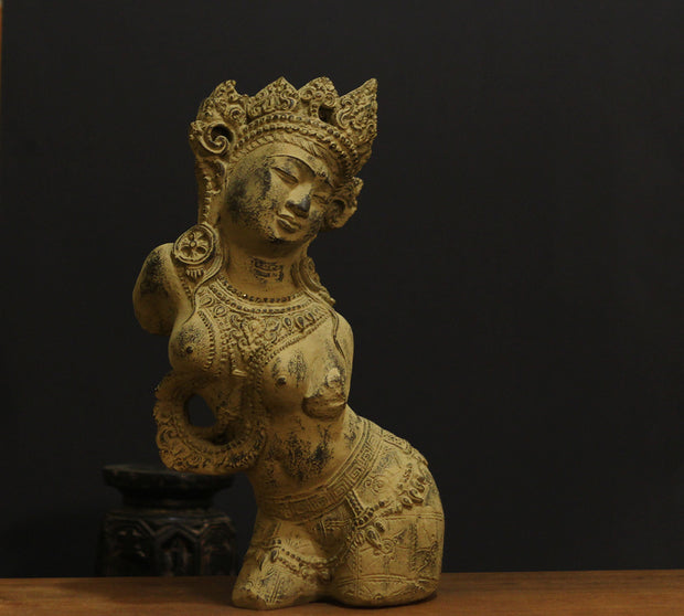 Vintage Finished Resin Lady Figure