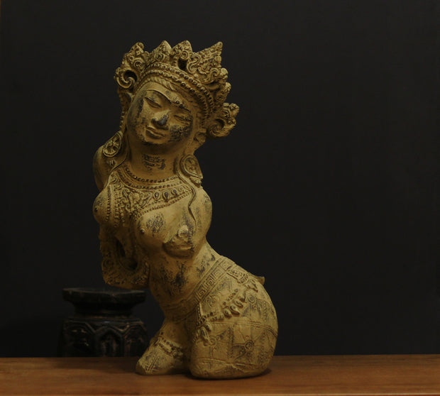Vintage Finished Resin Lady Figure