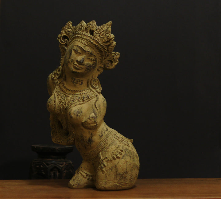 Vintage Finished Resin Lady Figure