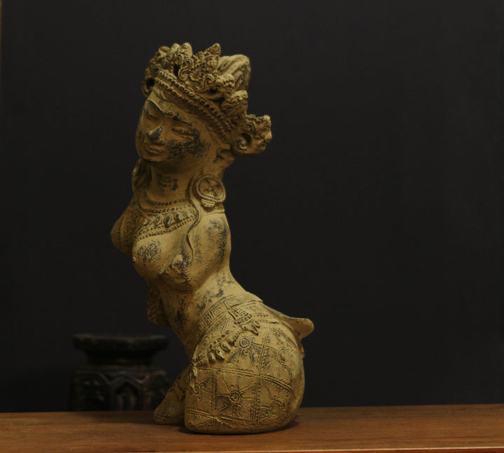 Vintage Finished Resin Lady Figure