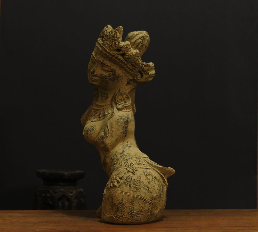 Vintage Finished Resin Lady Figure