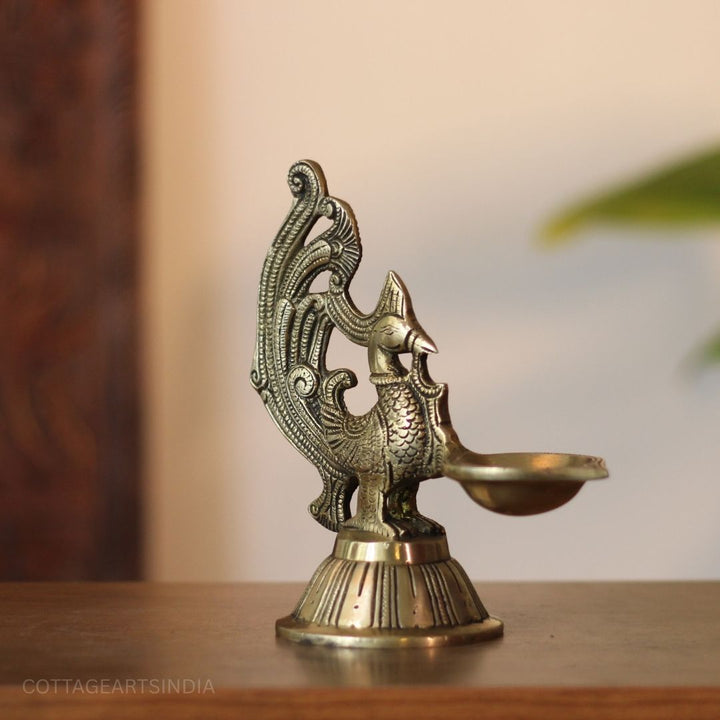 Brass Annapakshi Oil Diya
