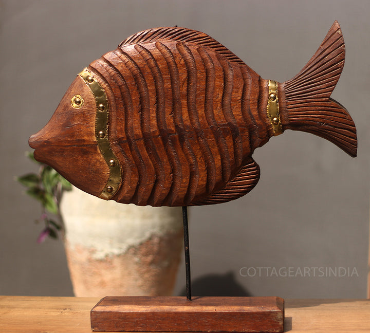 Wooden Fish Decor