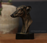 Brass Vintage Dog Bust