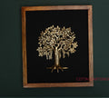 Wooden Frame With Brass Tree Kalpavriksh