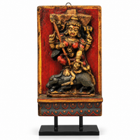 Vintage Wood / Stone Kali Mahisura Mardini Idol