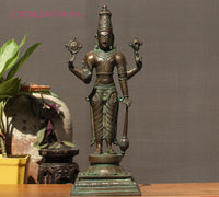 Brass Vishnu Bronze Finish 18"