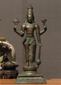 Brass Vishnu Bronze Finish 18"