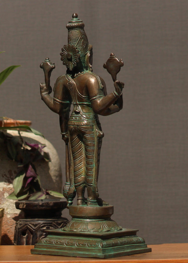 Brass Vishnu Bronze Finish 18"