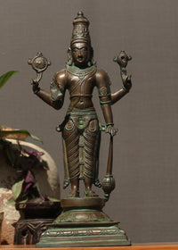 Brass Vishnu Bronze Finish 18"