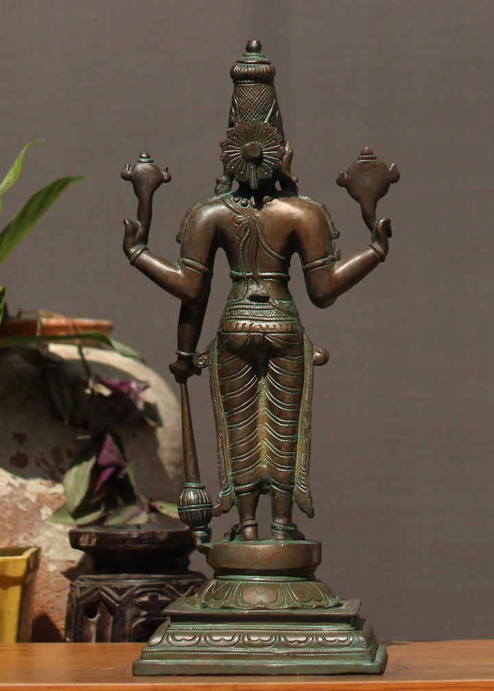 Brass Vishnu Bronze Finish 18"